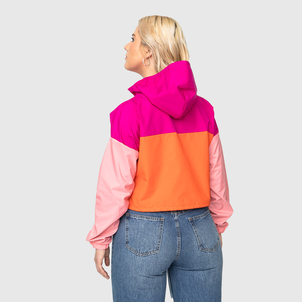 CORTAVIENTO WOMEN CROP PINKADELIC