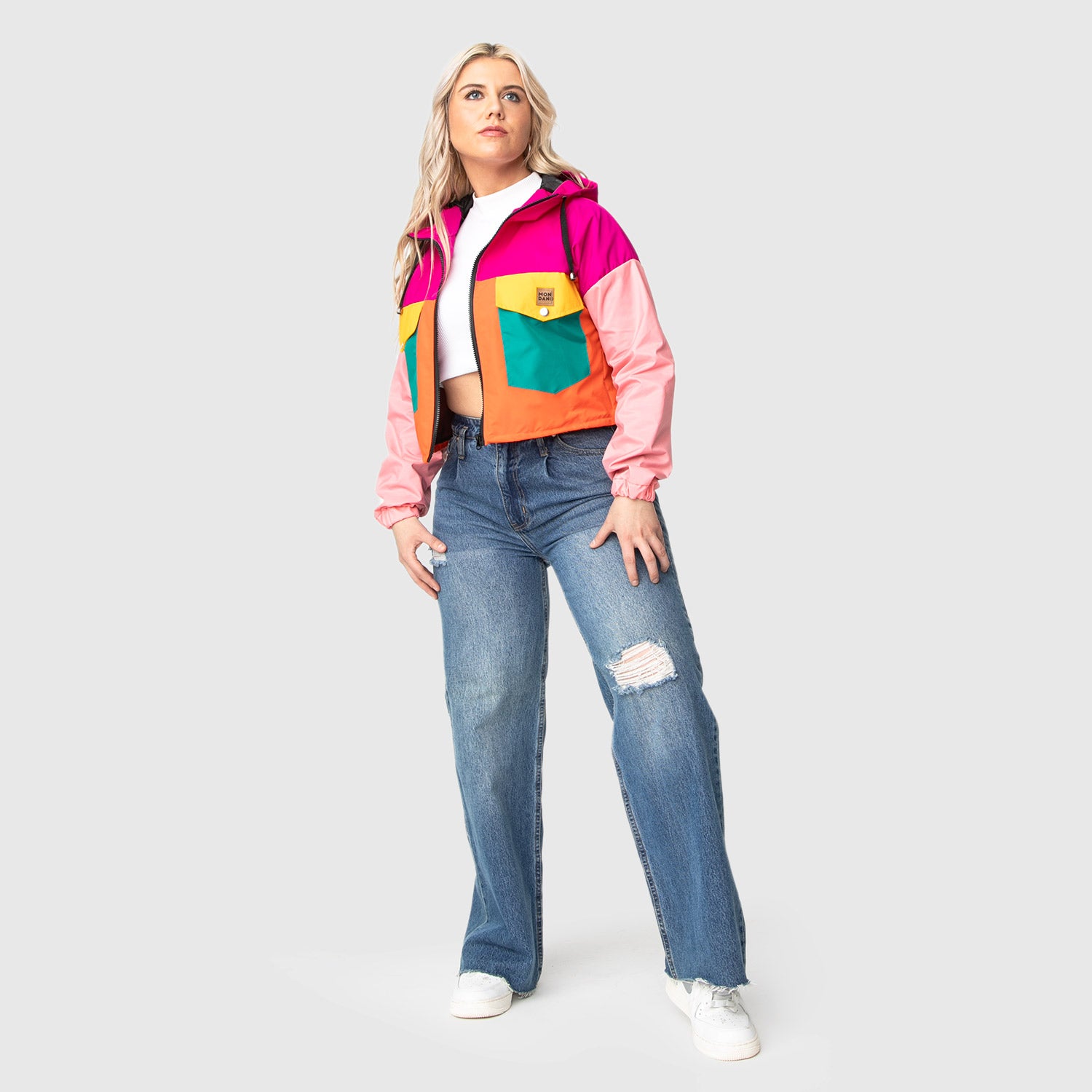 CORTAVIENTO WOMEN CROP PINKADELIC