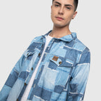 CHAQUETILLA DENIM PARCHES