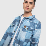 CHAQUETILLA DENIM PARCHES