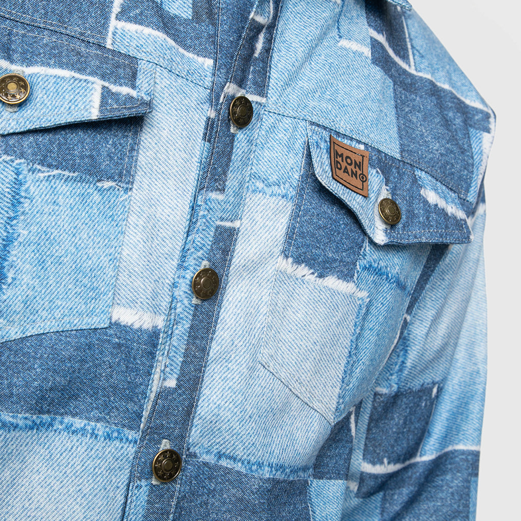 CHAQUETILLA DENIM PARCHES