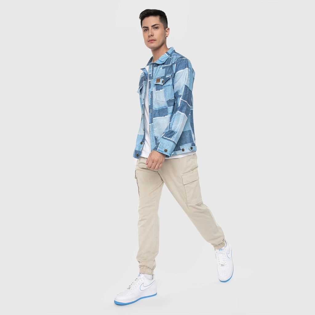 CHAQUETILLA DENIM PARCHES