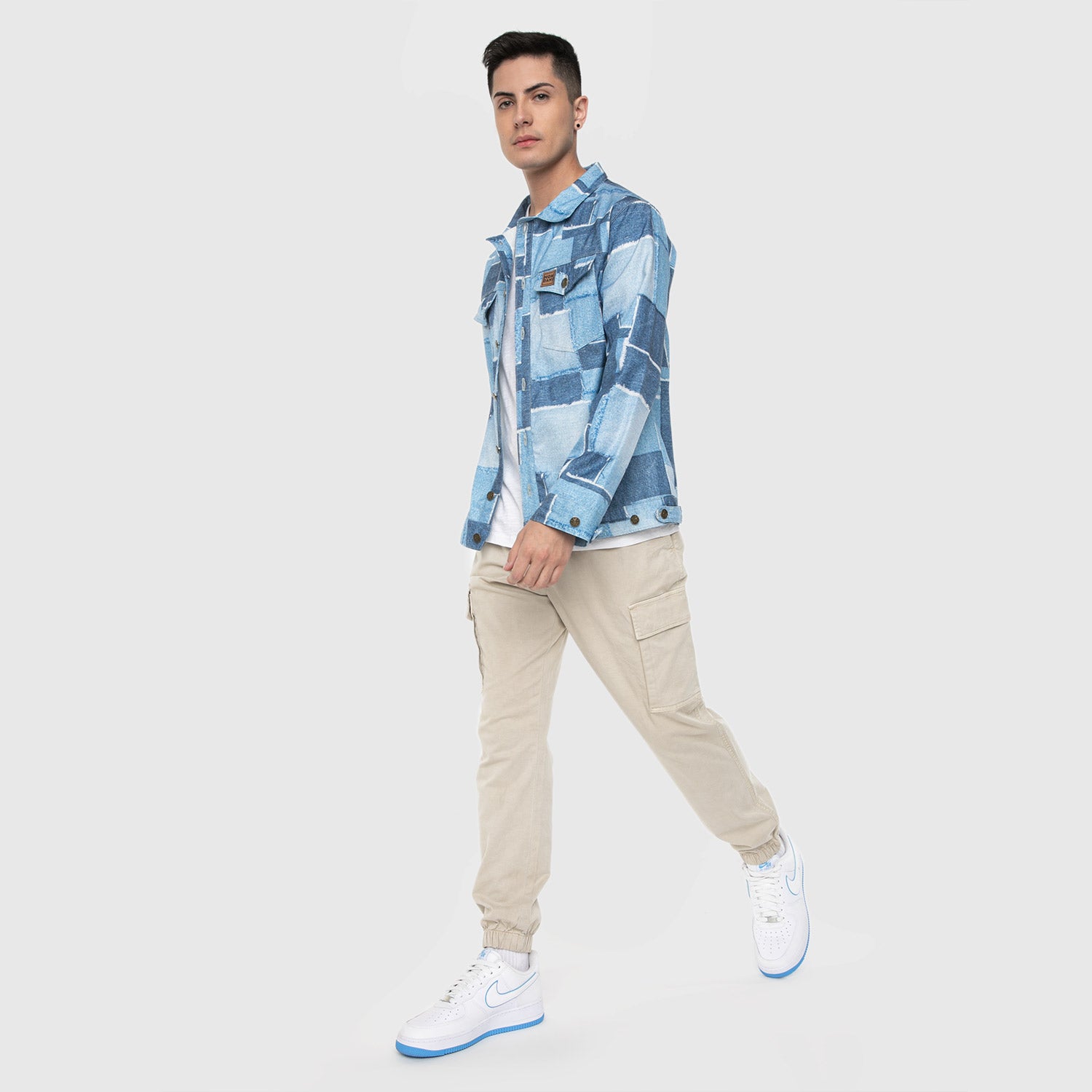 CHAQUETILLA DENIM PARCHES