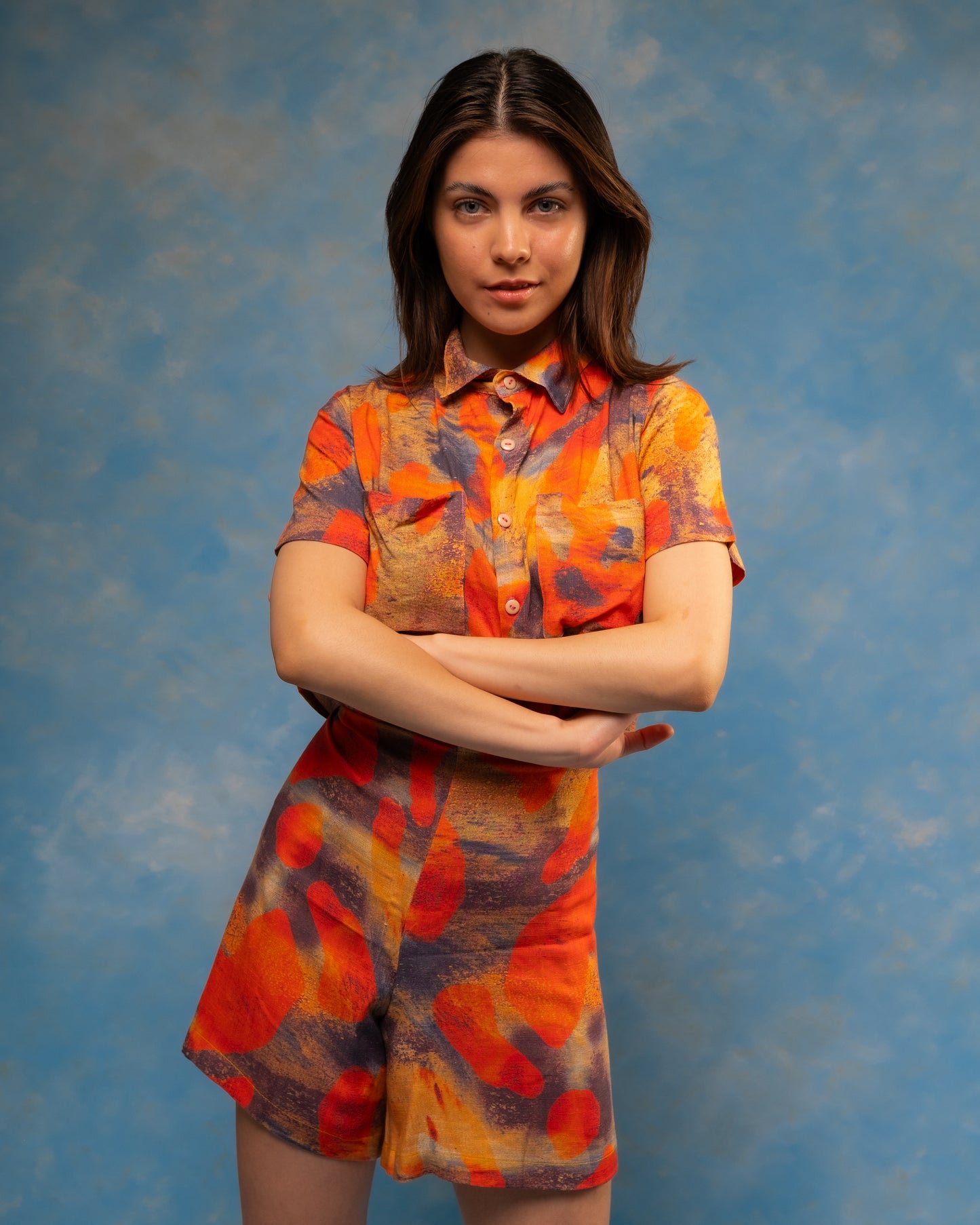 CONJUNTO PAREO-SHORT ACUARELA