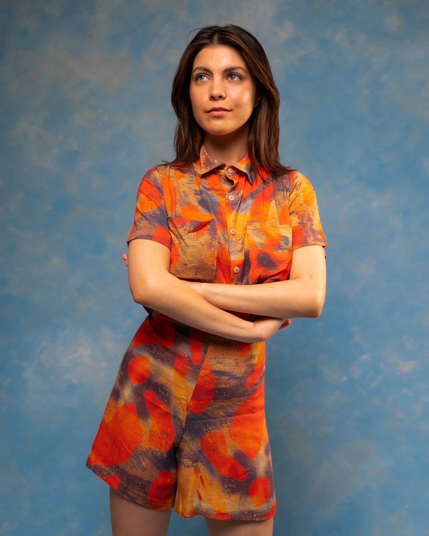 CONJUNTO PAREO-SHORT ACUARELA