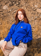 POLERON CANGURO AZUL