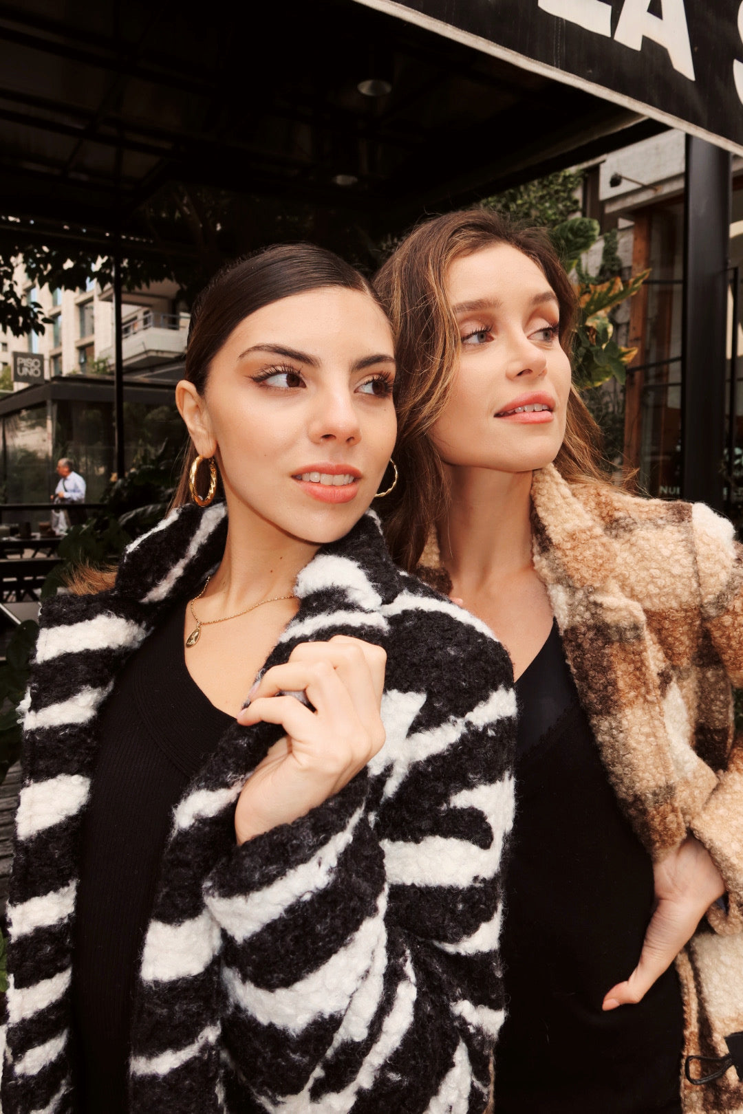 Abrigo - Zebra Teddy Coat