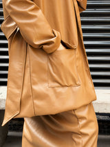 Abrigo - Camel Leather