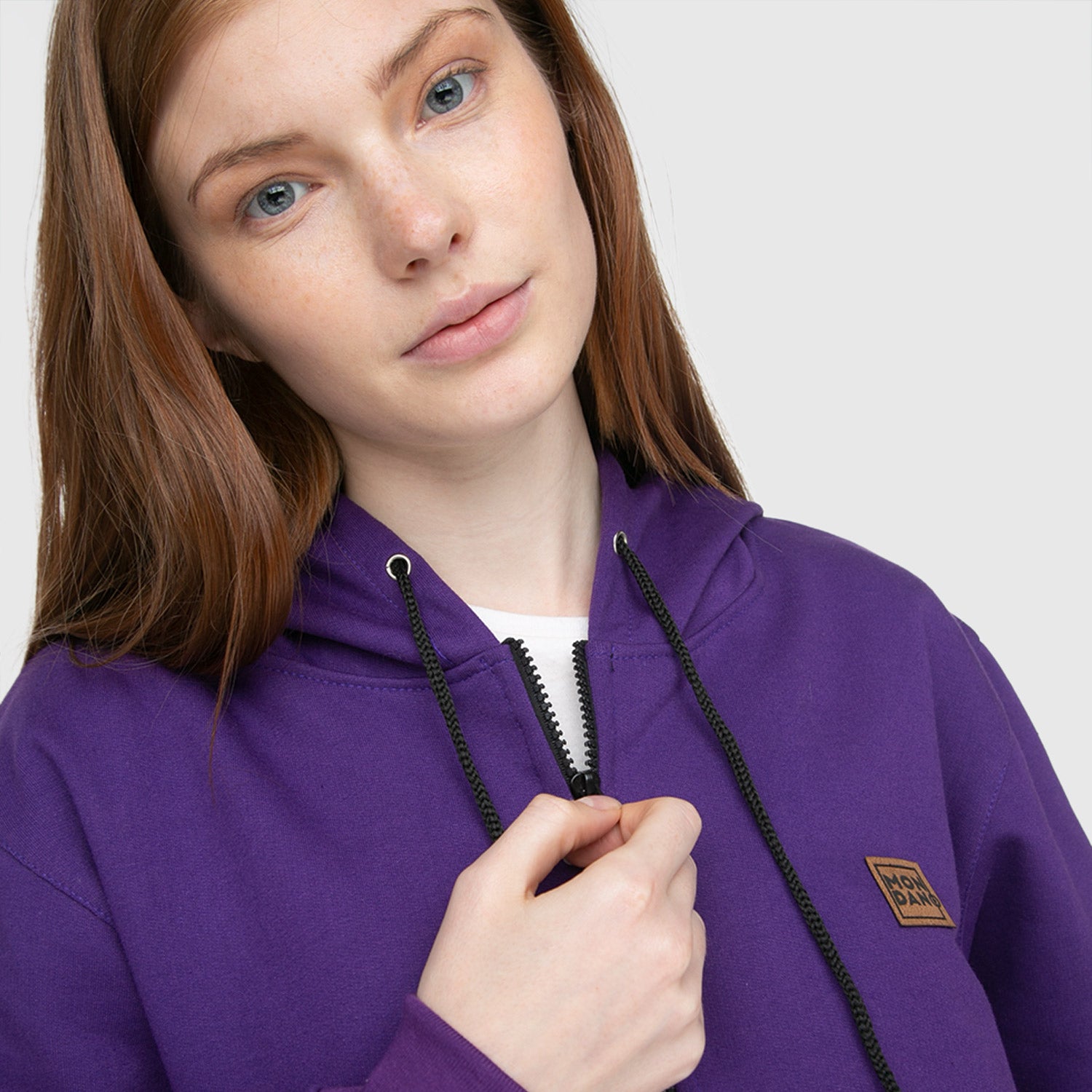 Poleron Hoodie Morado Imagen principal del producto