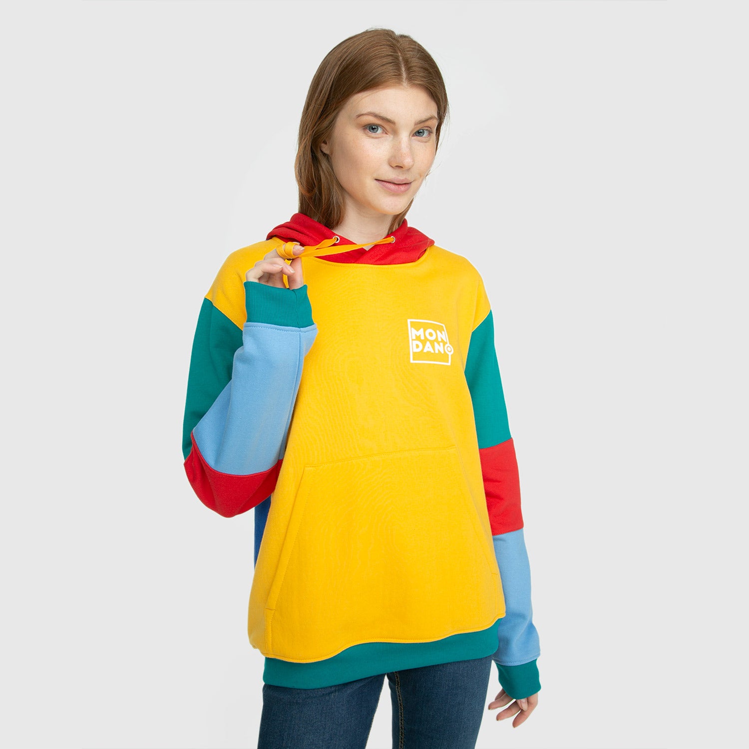 Poleron Hoodie Yellow Imagen secundaria del producto