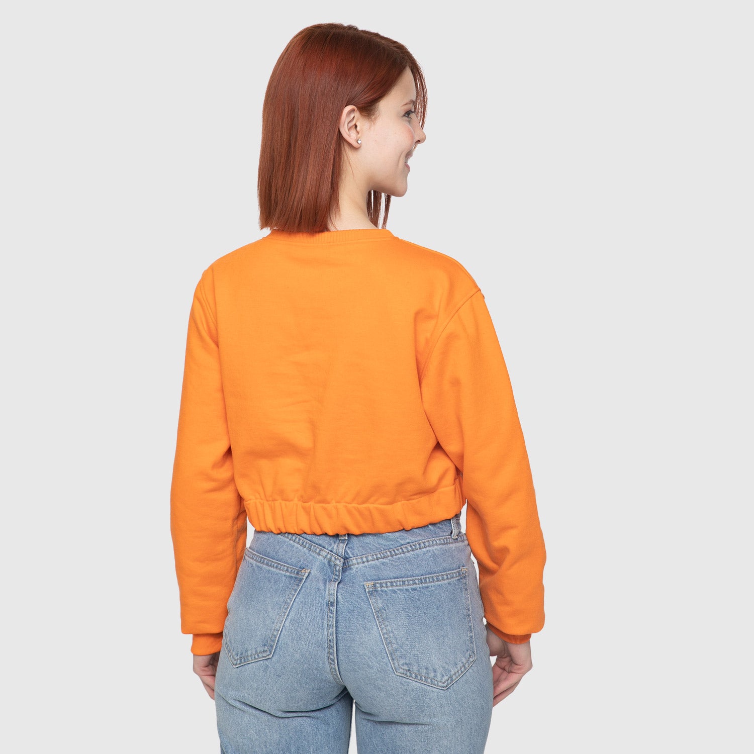 POLERON CROP TOP NARANJA Imagen secundaria del producto