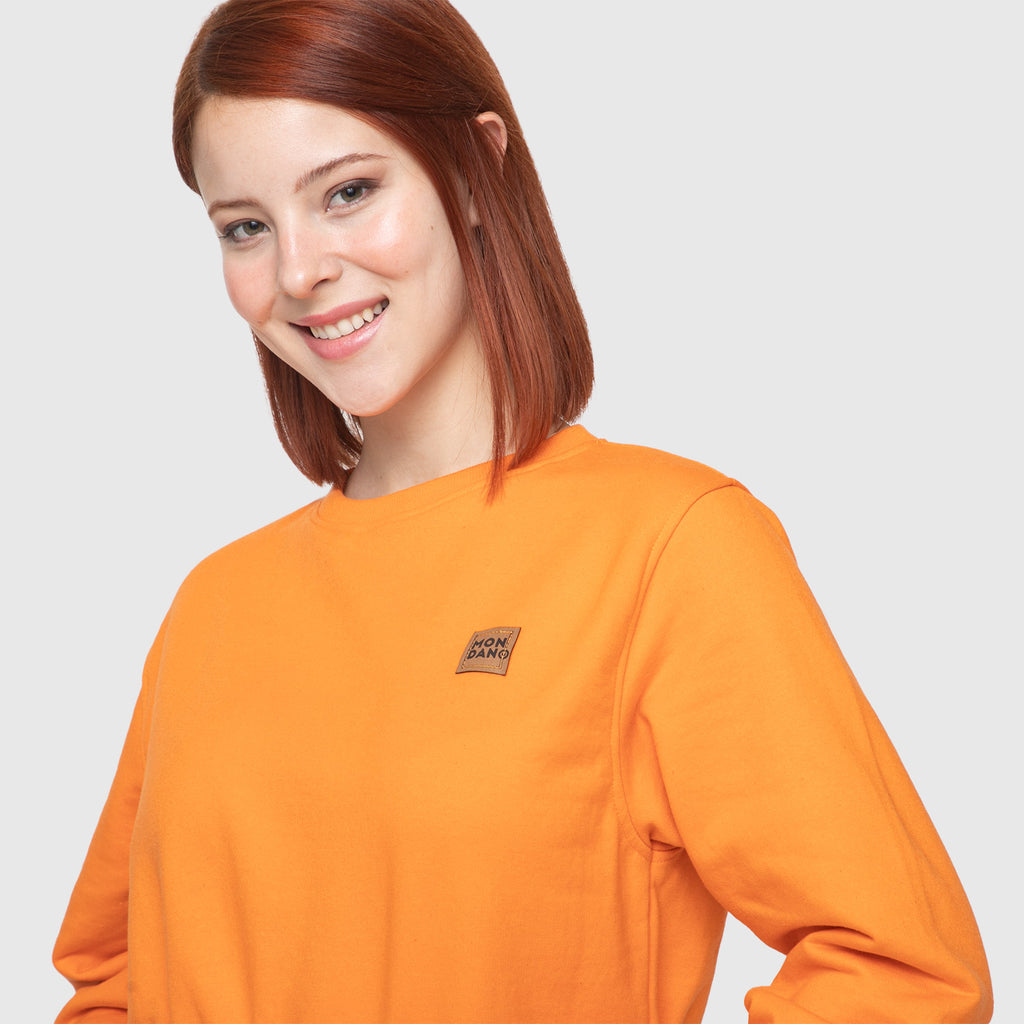 POLERON CROP TOP NARANJA