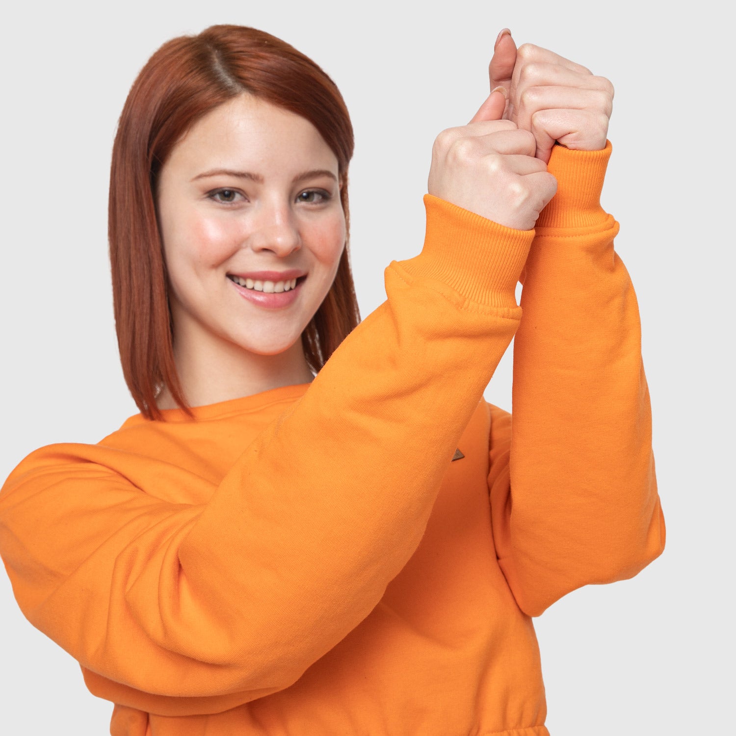 POLERON CROP TOP NARANJA