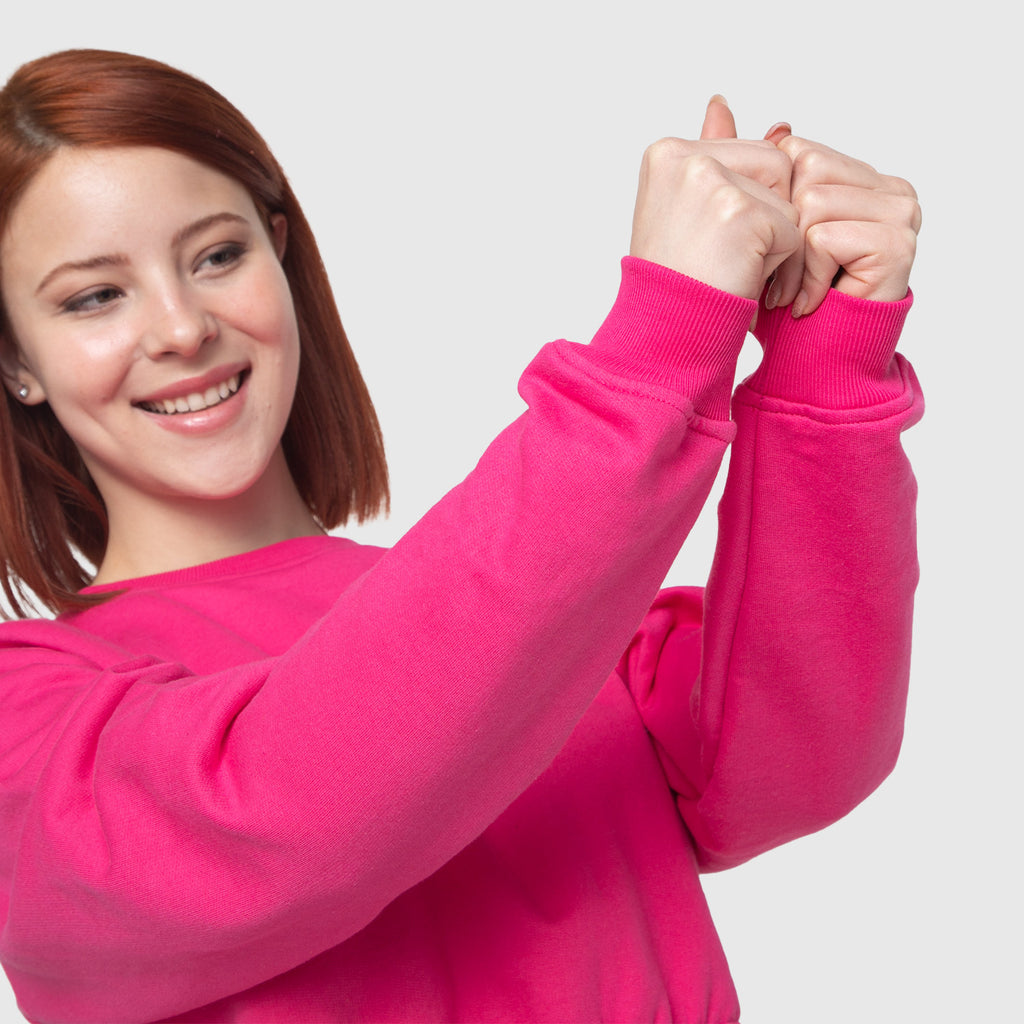 POLERON CROP TOP FUCSIA