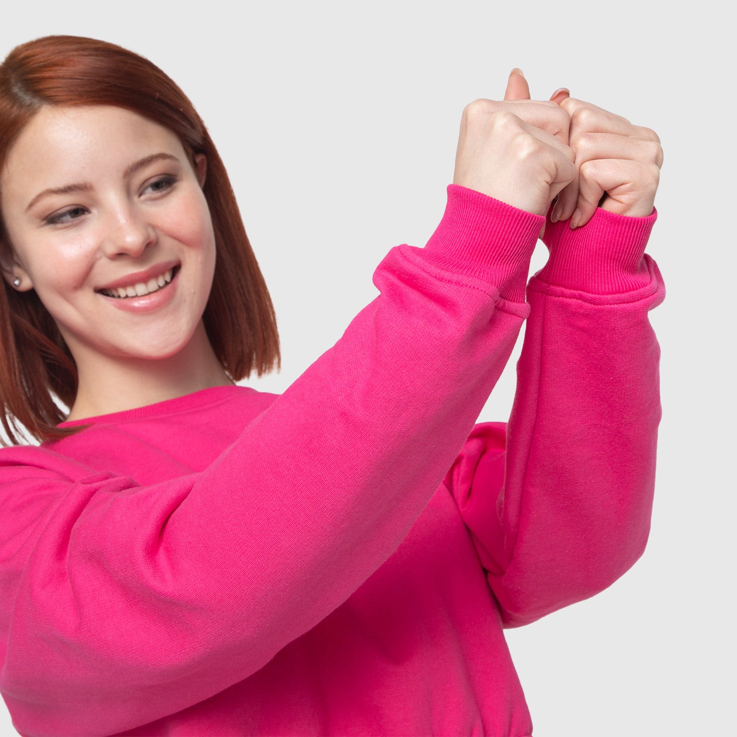 POLERON CROP TOP FUCSIA