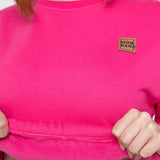 POLERON CROP TOP FUCSIA