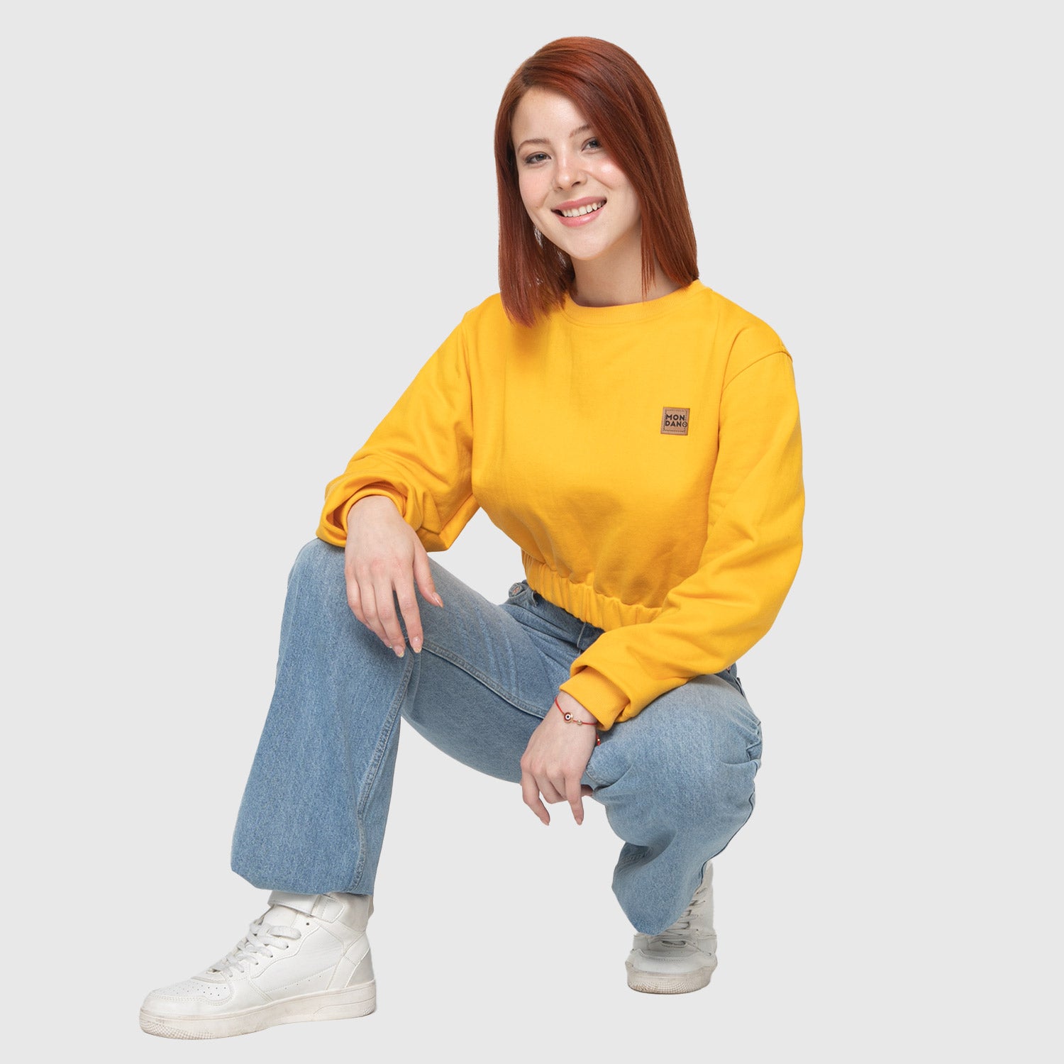 POLERON CROP TOP AMARILLO